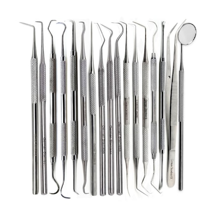 A2Z Scilab 17 Pcs Dental Picks Professional Stainless Steel Tools A2Z-ZR-KIT-151